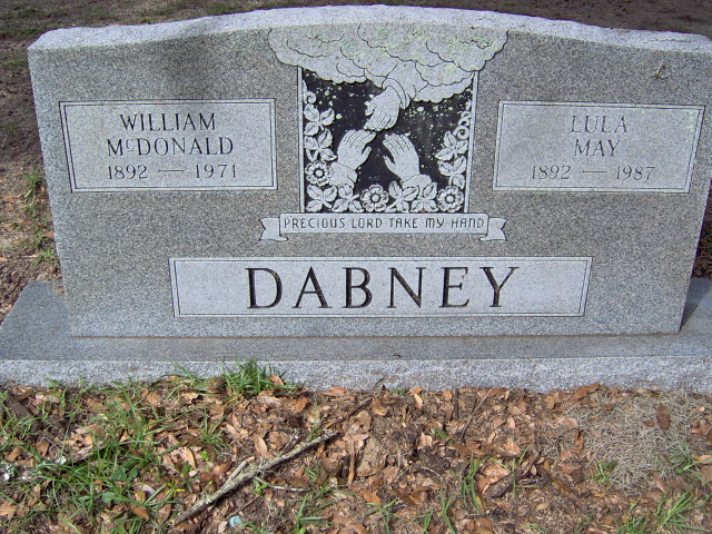 Headstone for Dabney, Lula May